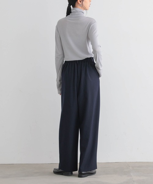 for/c(フォーシー)の「コットンシアータートルロンT【サスティナブル】(Tシャツ/カットソー・レディース・グレー/オフホワイト/ブラック/ライトグリーン・L/M)」の10枚目の写真