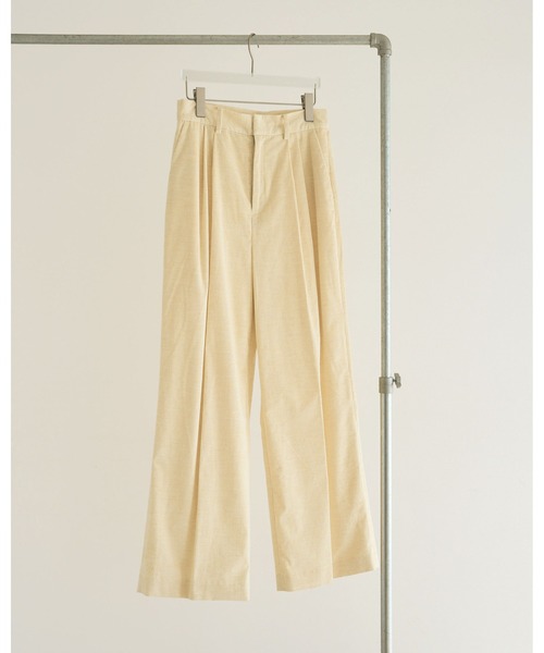 anuke(アンヌーク)の「Corduroy Wide Pants(その他パンツ・レディース・チャコールグレー/アイボリー/イエロー・38inch/36inch)」の18枚目の写真
