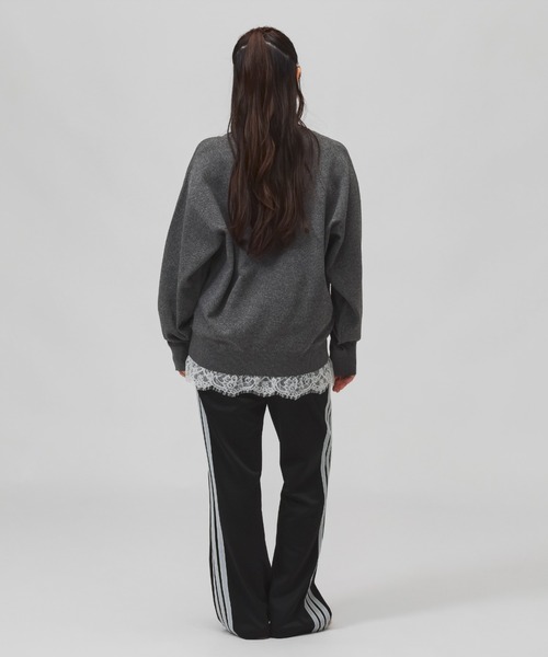 adidas（アディダス）の「アディダス adidas スタジアム ピケ ルーズフィット トラックパンツ（その他パンツ・レディース・ブラウン/トップグレー/ブラック×ホワイト・S/M/L/XL）」の15枚目の写真