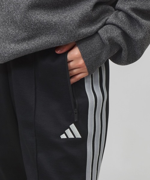adidas（アディダス）の「アディダス adidas スタジアム ピケ ルーズフィット トラックパンツ（その他パンツ・レディース・ブラウン/トップグレー/ブラック×ホワイト・S/M/L/XL）」の18枚目の写真