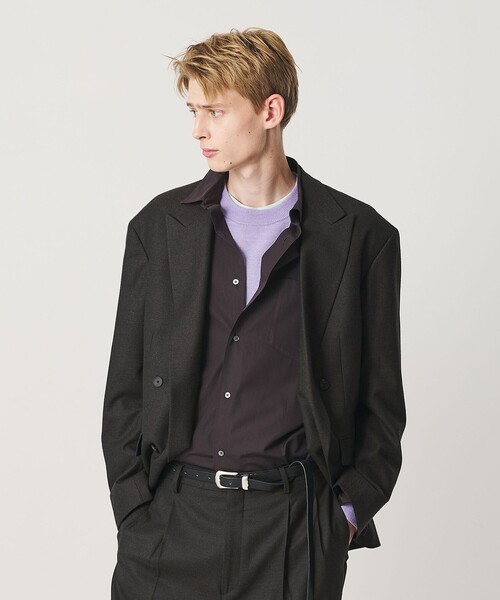 BEAUTY&YOUTH UNITED ARROWS（ビューティーアンドユースユナイテッドアローズ）の「N/SUIT サキソニー ダブル ジャケット（テーラードジャケット・メンズ・ダークブラウン/ブラック・XL/M/S/L）」の4枚目の写真