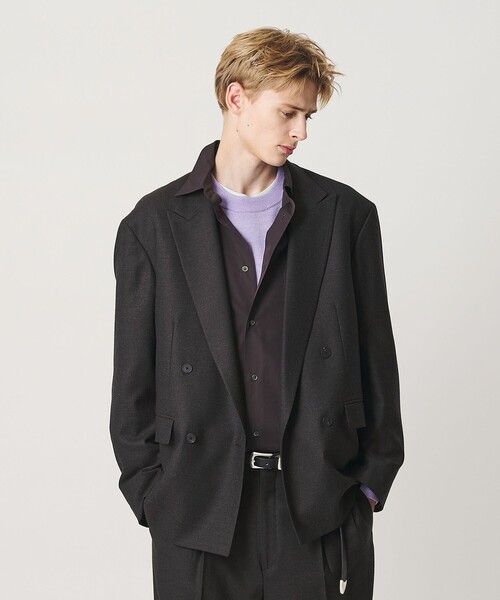 BEAUTY&YOUTH UNITED ARROWS（ビューティーアンドユースユナイテッドアローズ）の「N/SUIT サキソニー ダブル ジャケット（テーラードジャケット・メンズ・ダークブラウン/ブラック・XL/M/S/L）」の5枚目の写真