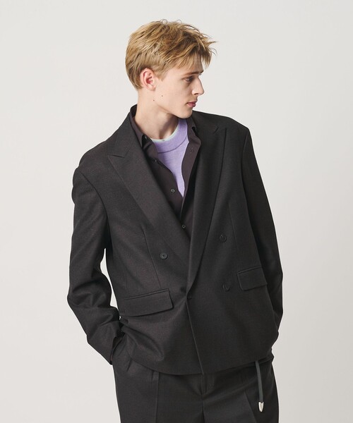 BEAUTY&YOUTH UNITED ARROWS（ビューティーアンドユースユナイテッドアローズ）の「N/SUIT サキソニー ダブル ジャケット（テーラードジャケット・メンズ・ダークブラウン/ブラック・XL/M/S/L）」の7枚目の写真