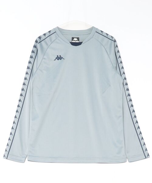 Kappa(カッパ)の「長袖Tシャツ バンダライン(Tシャツ/カットソー・メンズ・ブラック/ライトグレー/ブルー・MEDIUM/X-LARGE/LARGE)」の2枚目の写真