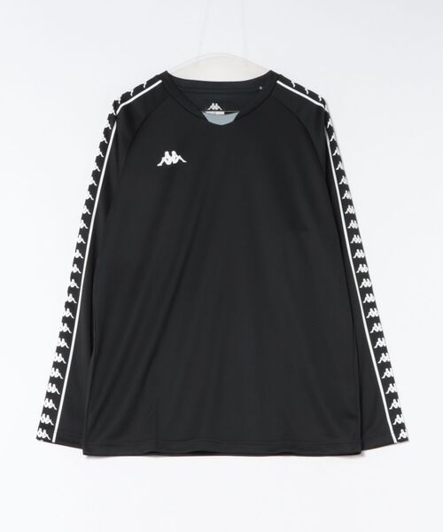 Kappa(カッパ)の「長袖Tシャツ バンダライン(Tシャツ/カットソー・メンズ・ブラック/ライトグレー/ブルー・MEDIUM/X-LARGE/LARGE)」の1枚目の写真