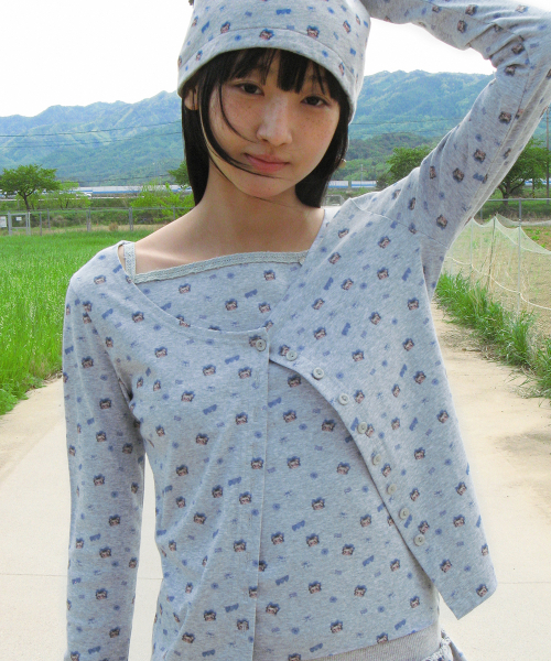 RONRON(ロンロン)の「BETTY BOOP PATTERN LACE SQUARE SLEEVELESS GREY(Tシャツ/カットソー・レディース・その他・FREE)」の3枚目の写真
