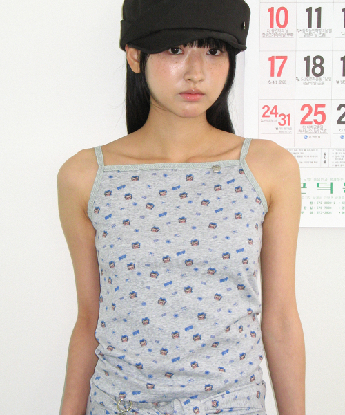 RONRON(ロンロン)の「BETTY BOOP PATTERN LACE SQUARE SLEEVELESS GREY(Tシャツ/カットソー・レディース・その他・FREE)」の4枚目の写真