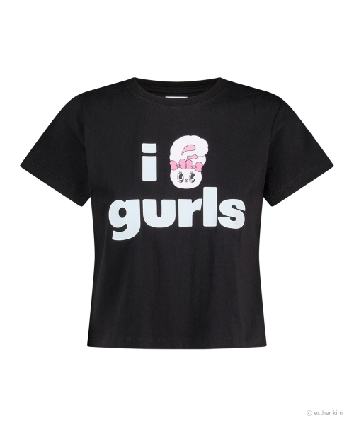 TEUMGYUL（トゥムギョル）の「BUNNY GURLS Tシャツ ブラック（Tシャツ/カットソー・レディース・その他・FREE）」の4枚目の写真