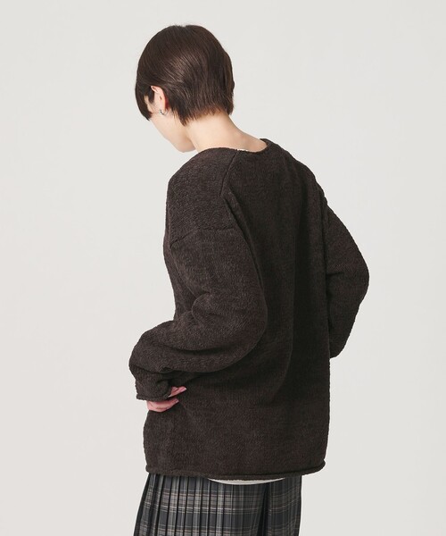 BEAUTY&YOUTH UNITED ARROWS（ビューティーアンドユースユナイテッドアローズ）の「テープヤーン ディープVネック ニット（ニット/セーター・レディース・ナチュラル/ネイビー/ダークブラウン・FREE）」の13枚目の写真