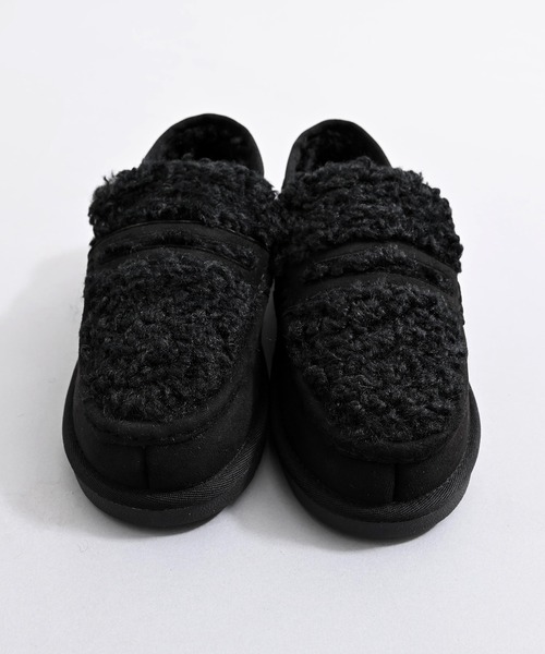MEI(メイ)の「MEI メイ FUR SLIP-ON LOAFERS 2WAY フェイクムートン ボアモカシン ローファー / Lady’s(ローファー・レディース・ブラウン/ブラック/キャメル・S/M/L)」の7枚目の写真