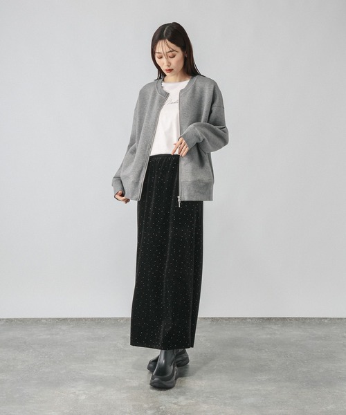 GLOBAL WORK(グローバルワーク)の「ダンボールZIPカーディガン/1074427(カーディガン/ボレロ・レディース・ブラック/グレイッシュベージュ/グレー系8・LARGE/MEDIUM)」の22枚目の写真
