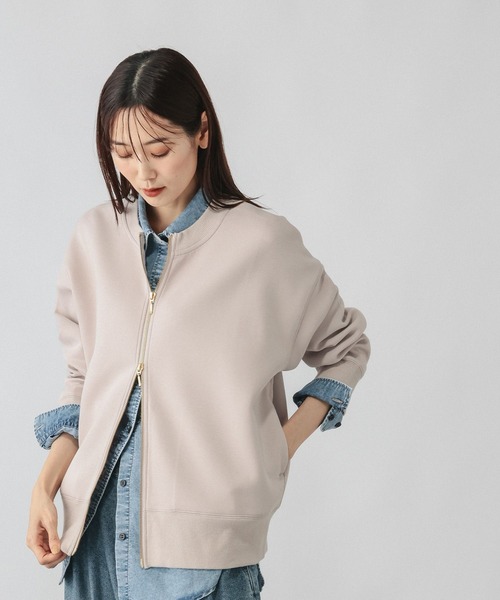 GLOBAL WORK(グローバルワーク)の「ダンボールZIPカーディガン/1074427(カーディガン/ボレロ・レディース・ブラック/グレイッシュベージュ/グレー系8・LARGE/MEDIUM)」の16枚目の写真