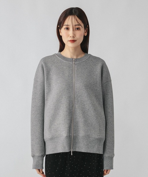 GLOBAL WORK(グローバルワーク)の「ダンボールZIPカーディガン/1074427(カーディガン/ボレロ・レディース・ブラック/グレイッシュベージュ/グレー系8・LARGE/MEDIUM)」の17枚目の写真