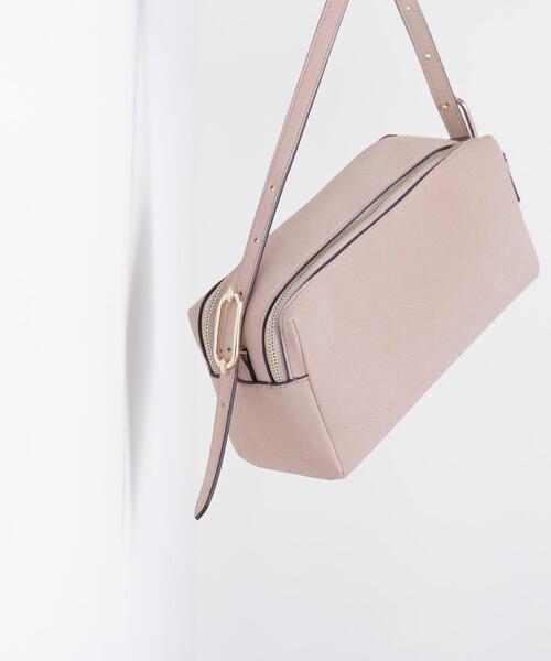 NATURAL BEAUTY BASIC(ナチュラルビューティーベーシック)の「ツーコンパートメントショルダー(ショルダーバッグ・レディース・グレー/ピンク・-)」の2枚目の写真