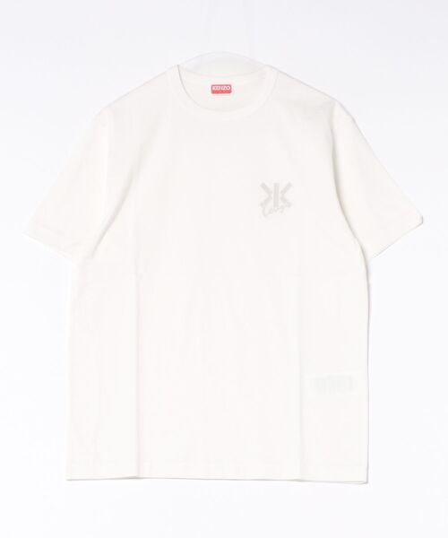 KENZO(ケンゾー)の「GOTS KENZO DOUBLE K CLASSIC T-SHIRT(Tシャツ/カットソー・メンズ・ホワイト系その他・SMALL/X-LARGE/MEDIUM/LARGE)」の1枚目の写真