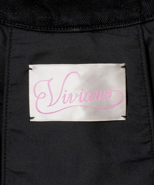 VIVIANO（ヴィヴィアーノ）の「＜VIVIANO＞フラワー エンブロイダリー デニムジャケット（デニムジャケット・レディース・ブラック・M）」の13枚目の写真