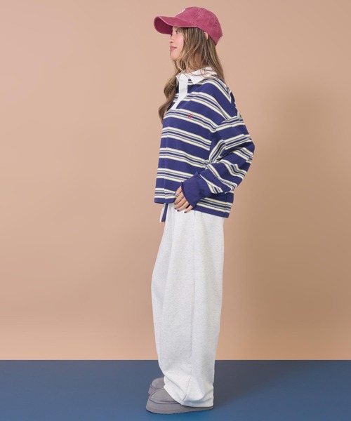 anap mimpi(アナップミンピ)の「BEVERLY HILLS POLO CLUBスキッパーネックラガーシャツ(Tシャツ/カットソー・レディース・ブラウン/ネイビー・F)」の5枚目の写真