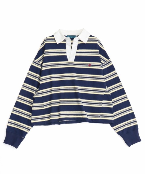 anap mimpi(アナップミンピ)の「BEVERLY HILLS POLO CLUBスキッパーネックラガーシャツ(Tシャツ/カットソー・レディース・ブラウン/ネイビー・F)」の8枚目の写真