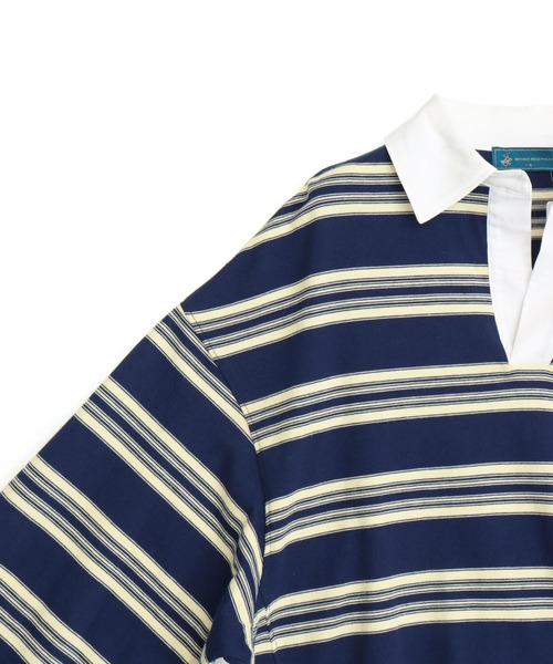 anap mimpi(アナップミンピ)の「BEVERLY HILLS POLO CLUBスキッパーネックラガーシャツ(Tシャツ/カットソー・レディース・ブラウン/ネイビー・F)」の20枚目の写真