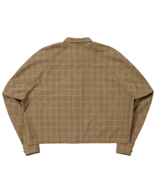 AJOBYAJO（アジョバイアジョ）の「Cropped Sculpted Raglan Check Shirt [CAMEL]（シャツ/ブラウス・レディース・その他・MEDIUM/LARGE）」の7枚目の写真