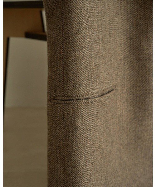 anuke(アンヌーク)の「Herringbone Wool Jacket 62620104(テーラードジャケット・レディース・ベージュ/チャコールグレー・36/38)」の8枚目の写真