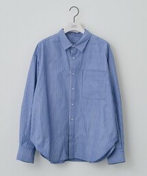 メッセージカフスストライプシャツ