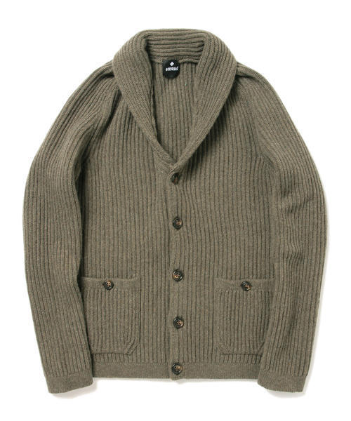 BRILLA per il gusto（ブリッラペルイルグースト）の「ANDREA FENZI / ショールカーディガン（カーディガン/ボレロ・メンズ・ブラウン/オリーブ・46/42/44/48）」の4枚目の写真