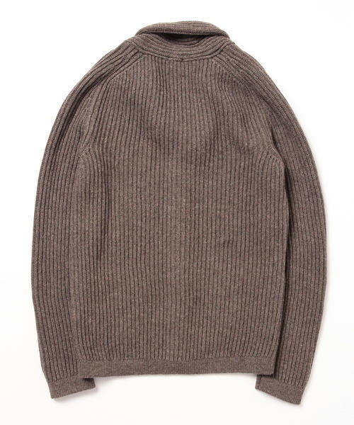 BRILLA per il gusto（ブリッラペルイルグースト）の「ANDREA FENZI / ショールカーディガン（カーディガン/ボレロ・メンズ・ブラウン/オリーブ・46/42/44/48）」の5枚目の写真