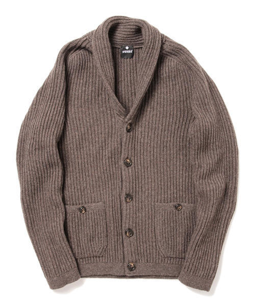 BRILLA per il gusto（ブリッラペルイルグースト）の「ANDREA FENZI / ショールカーディガン（カーディガン/ボレロ・メンズ・ブラウン/オリーブ・46/42/44/48）」の10枚目の写真
