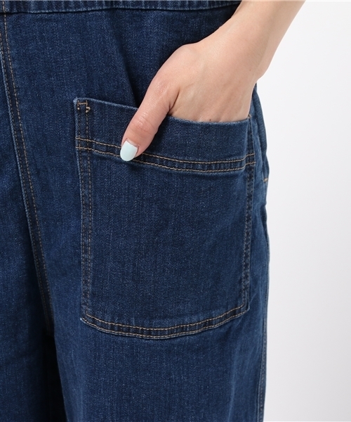 LBC（エルビーシー）の「9.6ozデニムオーバーオール           （サロペット/オーバーオール・レディース・ネイビー/ブルー・LARGE/MEDIUM）」の7枚目の写真