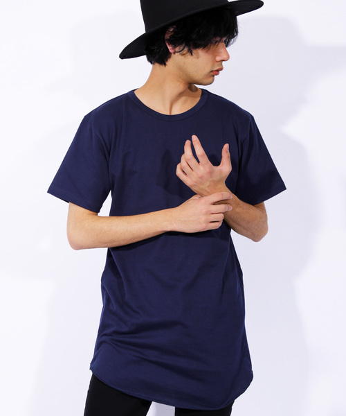 8(eight)(エイト)の「国産ロング丈半袖Tシャツ(Tシャツ/カットソー・メンズ・グレー/ホワイト系その他/ホワイト/ブラック系その他/ブラック/レッド/ブルー/ワイン/ネイビー/グレー系その他・LARGE/X-LARGE/MEDIUM/SMALL/XX-LARGE)」の7枚目の写真