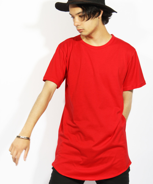 8(eight)(エイト)の「国産ロング丈半袖Tシャツ(Tシャツ/カットソー・メンズ・グレー/ホワイト系その他/ホワイト/ブラック系その他/ブラック/レッド/ブルー/ワイン/ネイビー/グレー系その他・LARGE/X-LARGE/MEDIUM/SMALL/XX-LARGE)」の9枚目の写真