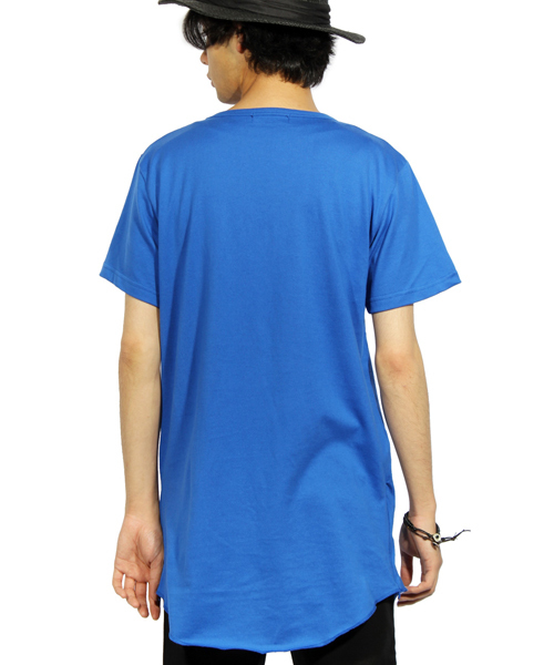 8(eight)(エイト)の「国産ロング丈半袖Tシャツ(Tシャツ/カットソー・メンズ・グレー/ホワイト系その他/ホワイト/ブラック系その他/ブラック/レッド/ブルー/ワイン/ネイビー/グレー系その他・LARGE/X-LARGE/MEDIUM/SMALL/XX-LARGE)」の12枚目の写真