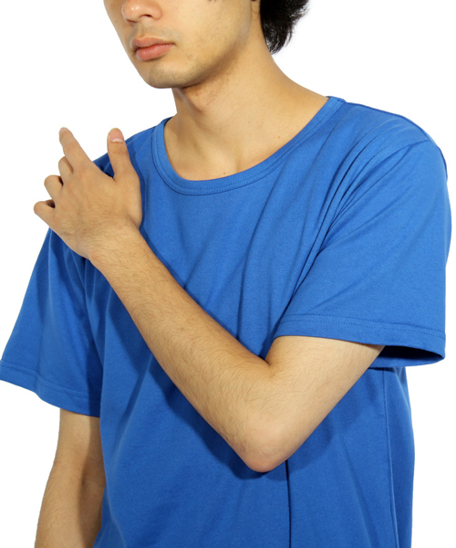 8(eight)(エイト)の「国産ロング丈半袖Tシャツ(Tシャツ/カットソー・メンズ・グレー/ホワイト系その他/ホワイト/ブラック系その他/ブラック/レッド/ブルー/ワイン/ネイビー/グレー系その他・LARGE/X-LARGE/MEDIUM/SMALL/XX-LARGE)」の16枚目の写真