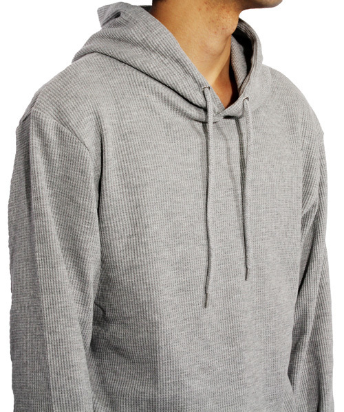 ８(eight)（エイト）の「ワッフル プルオーバー パーカー ロング丈（パーカー・メンズ・グレー/ブラック/ホワイト・LARGE/MEDIUM）」の21枚目の写真