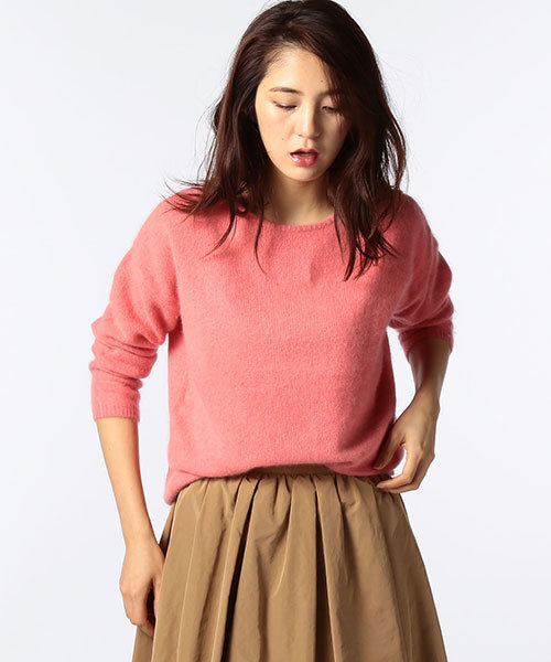 NOLLEY’S(ノーリーズ)の「【美的 2月号/JJ1月号 表紙/BAILA 11月号掲載】フェレット2WAYプルオーバーニット(ニット/セーター・レディース・ブラウン/ベージュ/ブルー/ピンク・38)」の4枚目の写真