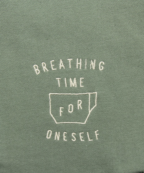 Design Tshirts Store graniph(デザイン ティーシャツ ストア グラニフ)の「スウェットバーシティジャケット/ブレシングタイム(ブルゾン・メンズ・グリーン系その他・SMALL/MEDIUM/LARGE)」の9枚目の写真