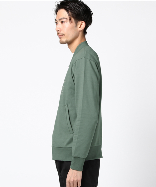 Design Tshirts Store graniph(デザイン ティーシャツ ストア グラニフ)の「スウェットバーシティジャケット/ブレシングタイム(ブルゾン・メンズ・グリーン系その他・SMALL/MEDIUM/LARGE)」の2枚目の写真