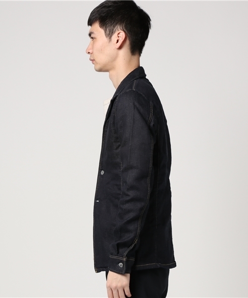 SABLE CLUTCH(セーブルクラッチ)の「ONE WASH KNIT DENIM JACKET(デニムジャケット・メンズ・インディゴブルー・SMALL/MEDIUM/LARGE/X-LARGE)」の2枚目の写真