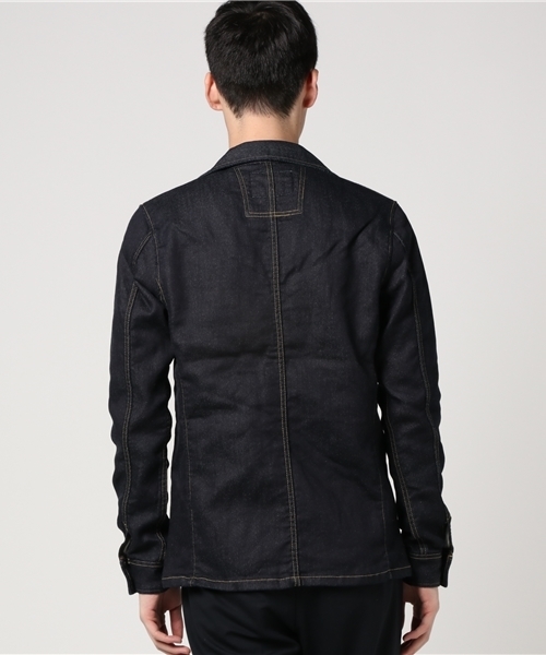 SABLE CLUTCH(セーブルクラッチ)の「ONE WASH KNIT DENIM JACKET(デニムジャケット・メンズ・インディゴブルー・SMALL/MEDIUM/LARGE/X-LARGE)」の3枚目の写真