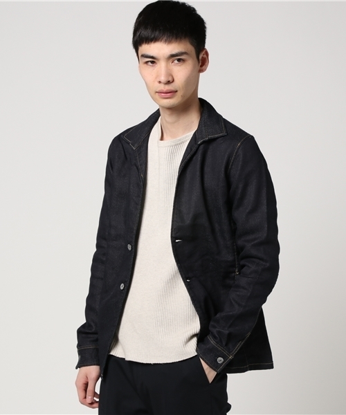 SABLE CLUTCH(セーブルクラッチ)の「ONE WASH KNIT DENIM JACKET(デニムジャケット・メンズ・インディゴブルー・SMALL/MEDIUM/LARGE/X-LARGE)」の4枚目の写真