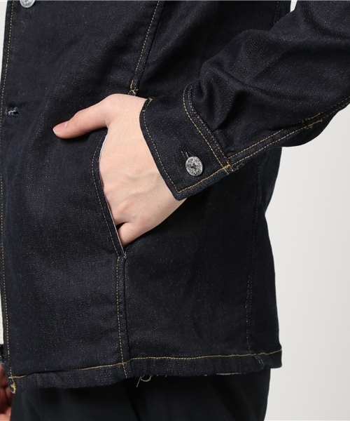 SABLE CLUTCH(セーブルクラッチ)の「ONE WASH KNIT DENIM JACKET(デニムジャケット・メンズ・インディゴブルー・SMALL/MEDIUM/LARGE/X-LARGE)」の6枚目の写真