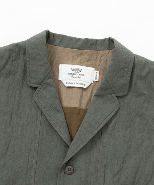 WORK NOT WORK URBAN RESEARCH（ワークノットワークアーバンリサーチ）の「WORK NOT WORK　タイプライターテーラードベスト（ベスト・メンズ・オリーブ・MEDIUM/SMALL/LARGE）」の8枚目の写真