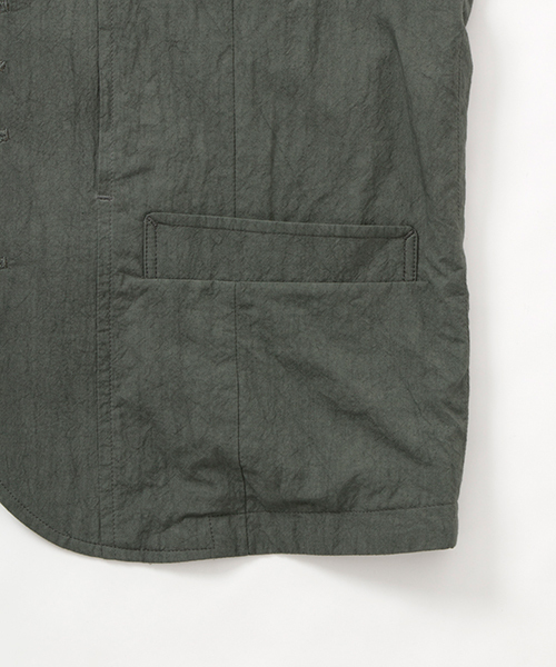 WORK NOT WORK URBAN RESEARCH（ワークノットワークアーバンリサーチ）の「WORK NOT WORK　タイプライターテーラードベスト（ベスト・メンズ・オリーブ・MEDIUM/SMALL/LARGE）」の10枚目の写真