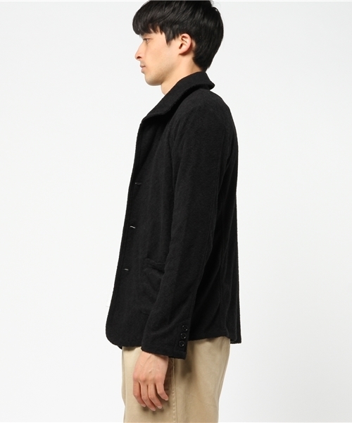 VENCEEXCHANGE（ヴァンスエクスチェンジ）の「リネン混パイルイタリアンジャケット          （テーラードジャケット・メンズ・グレー/ブラック・LARGE/MEDIUM）」の3枚目の写真