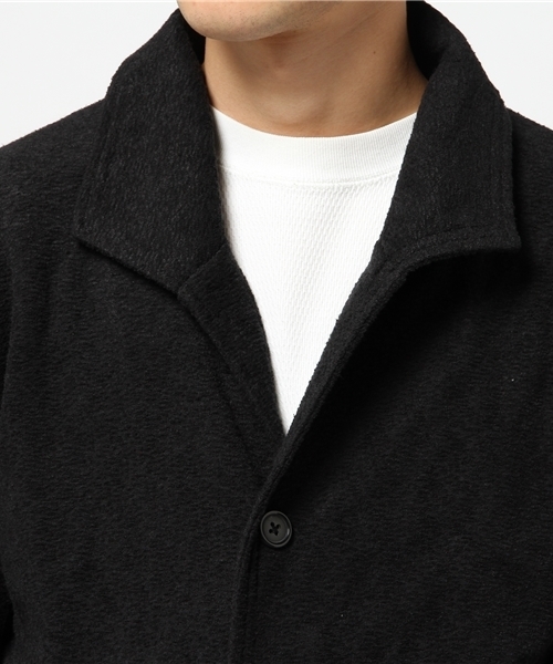 VENCEEXCHANGE（ヴァンスエクスチェンジ）の「リネン混パイルイタリアンジャケット          （テーラードジャケット・メンズ・グレー/ブラック・LARGE/MEDIUM）」の6枚目の写真