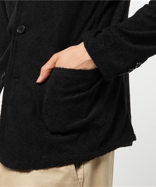VENCEEXCHANGE（ヴァンスエクスチェンジ）の「リネン混パイルイタリアンジャケット          （テーラードジャケット・メンズ・グレー/ブラック・LARGE/MEDIUM）」の7枚目の写真