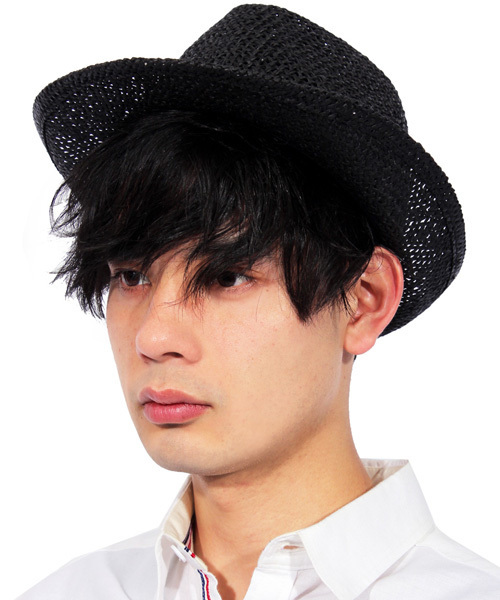 ８(eight)（エイト）の「シンプルな ペーパーハット 麦わら帽子（ハット・メンズ・ベージュ/ホワイト/ブラウン/ブラック・FREE）」の3枚目の写真