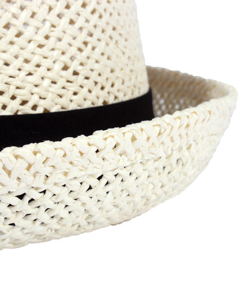 ８(eight)（エイト）の「シンプルな ペーパーハット 麦わら帽子（ハット・メンズ・ベージュ/ホワイト/ブラウン/ブラック・FREE）」の9枚目の写真