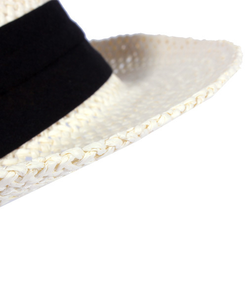 ８(eight)（エイト）の「シンプルな ペーパーハット 麦わら帽子（ハット・メンズ・ベージュ/ホワイト/ブラウン/ブラック・FREE）」の10枚目の写真